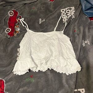 White American Eagle cropped tank top